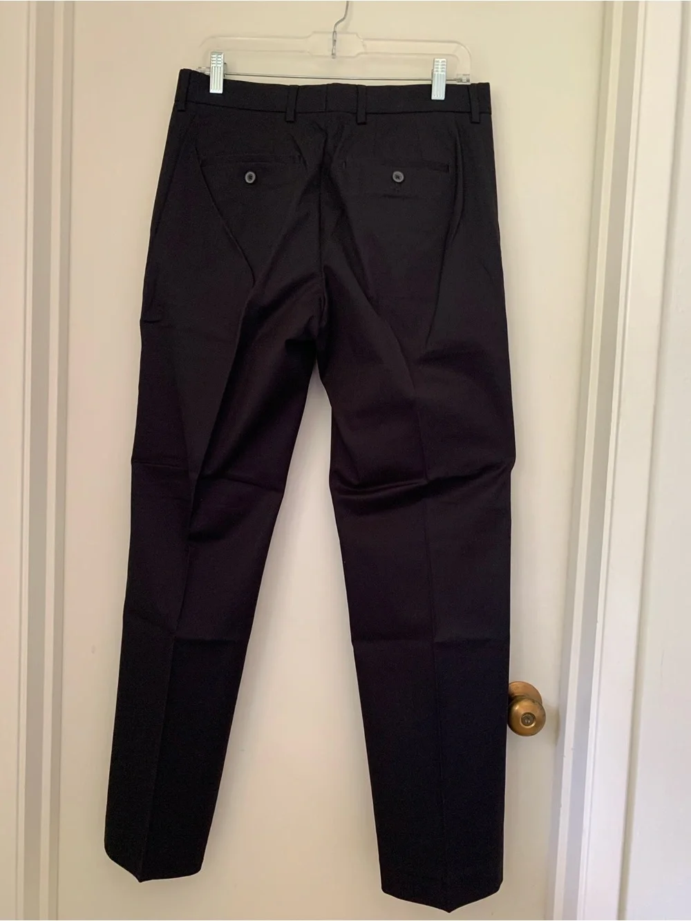 Express Black Trousers with White Logo Patch NWOT